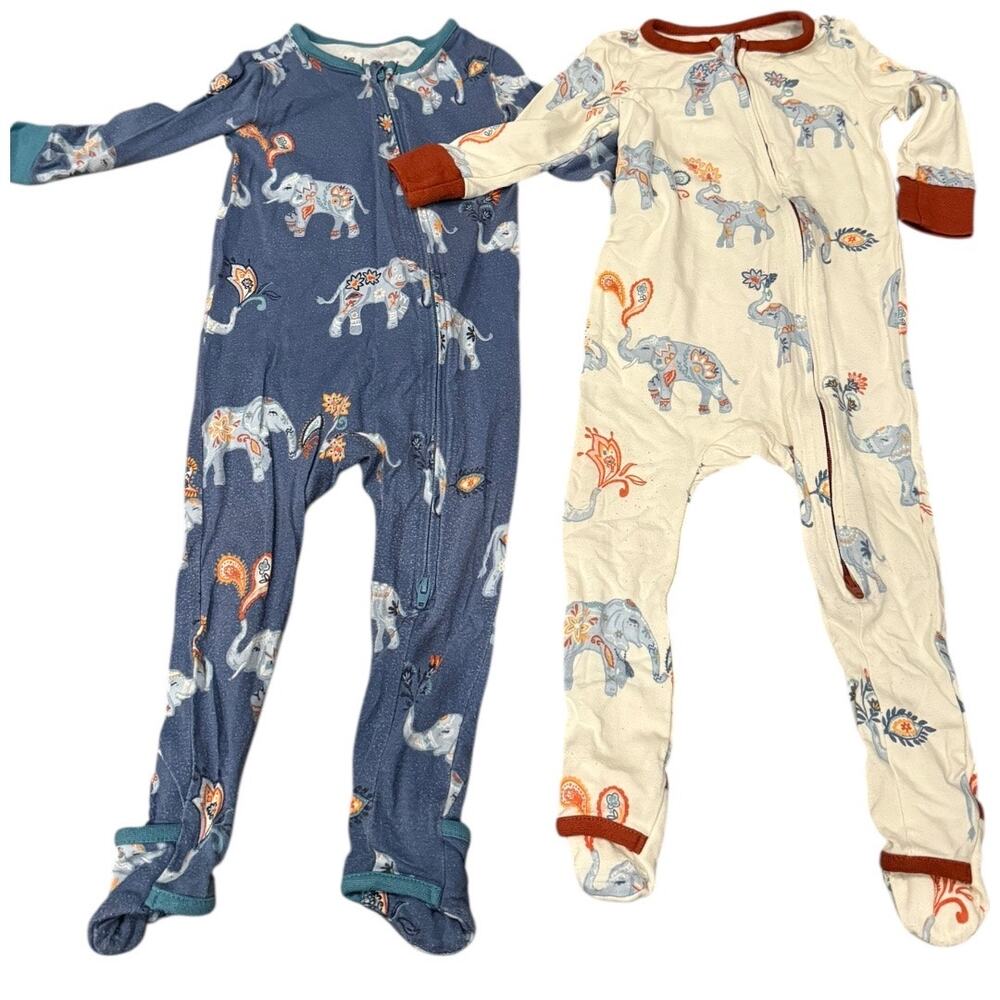 Lark Royal March Elephant Footie Bundle 9-12 months